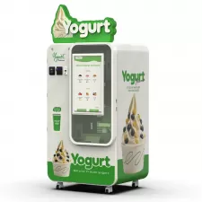 Автоматический торговый автомат для замороженного йогурта для операторов, которые хотят продавать здоровые десерты 24 / 7